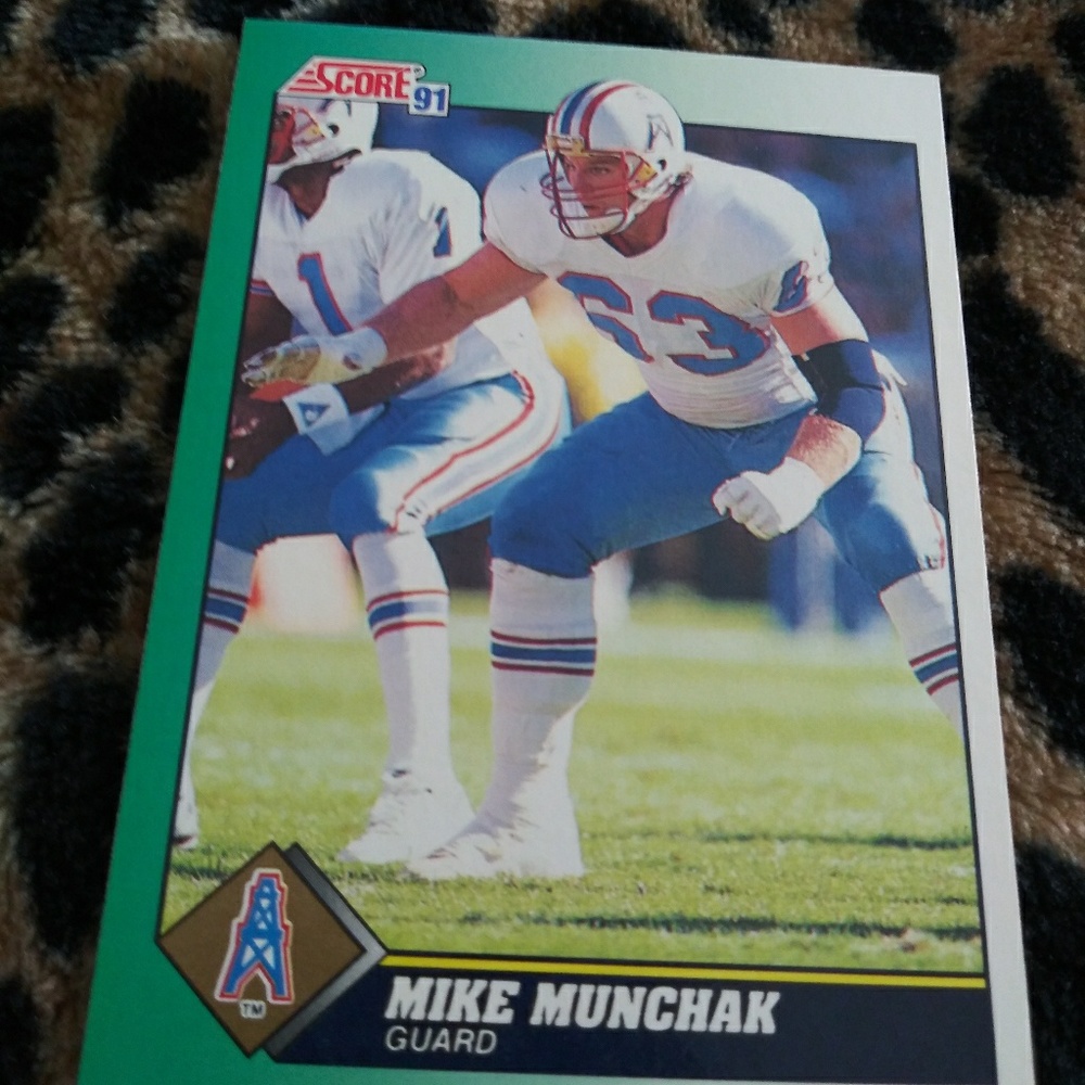 Mike Munchak football card